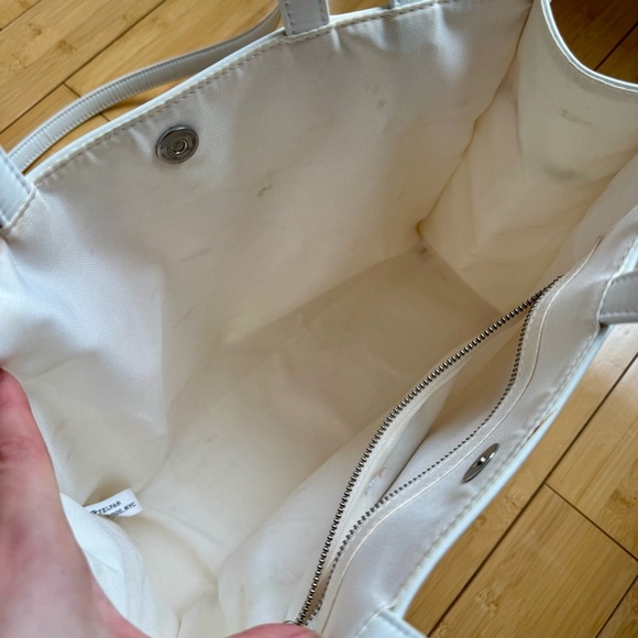 White Telfar Medium Shopping Tote Bag - Picture 7 of 13